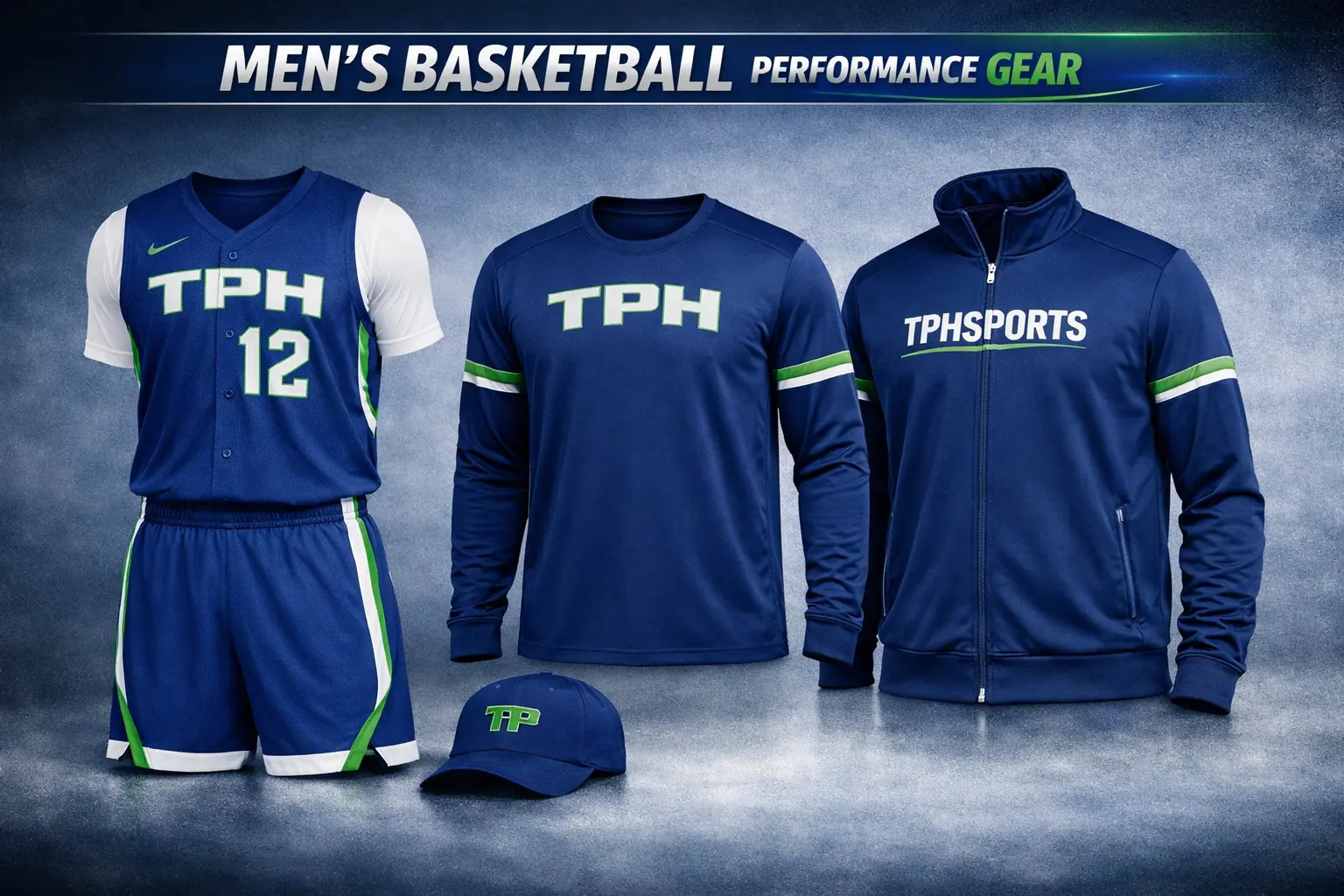Basketball custom uniform kit by TPH Sports