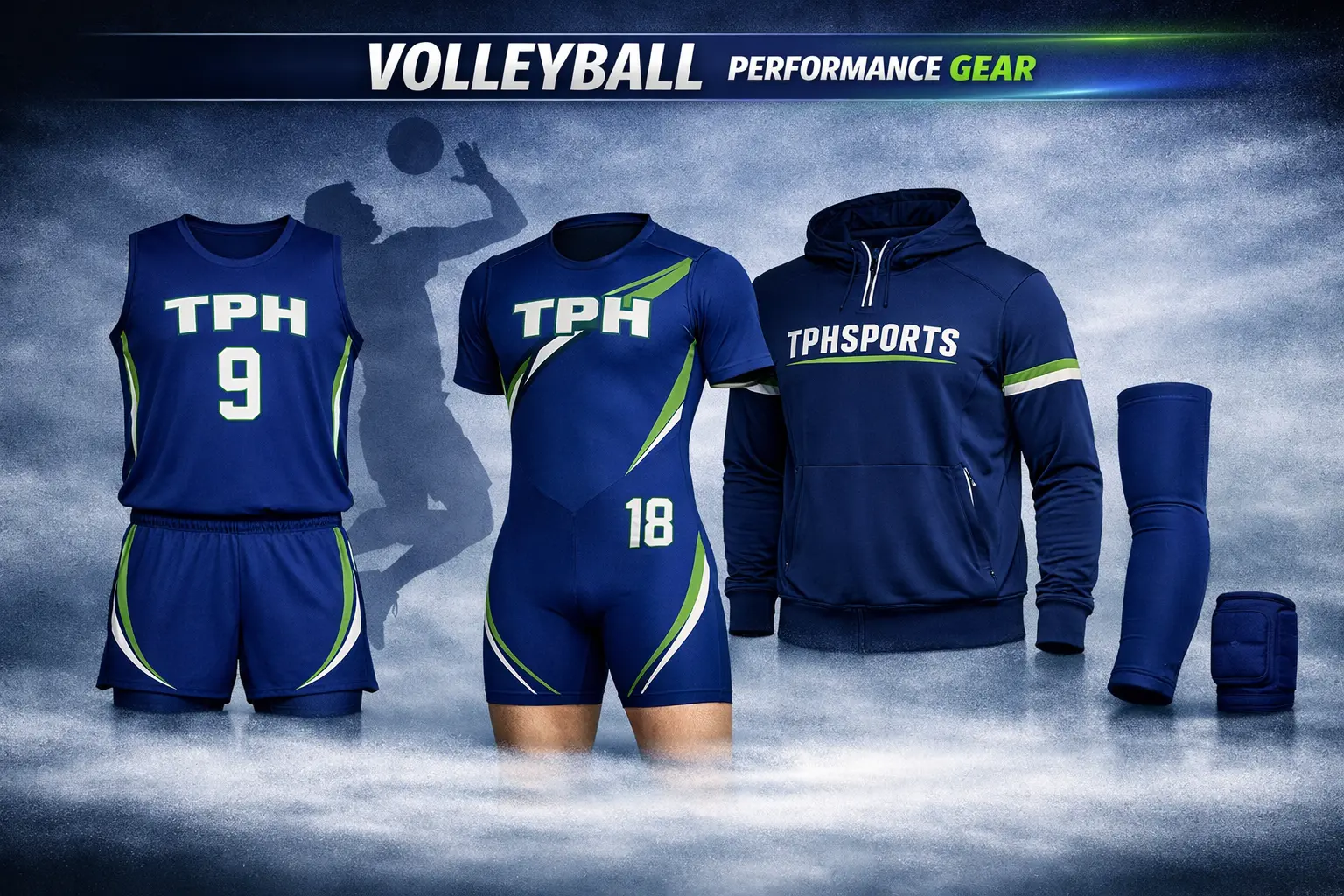 Volleyball custom uniform kit by TPH Sports