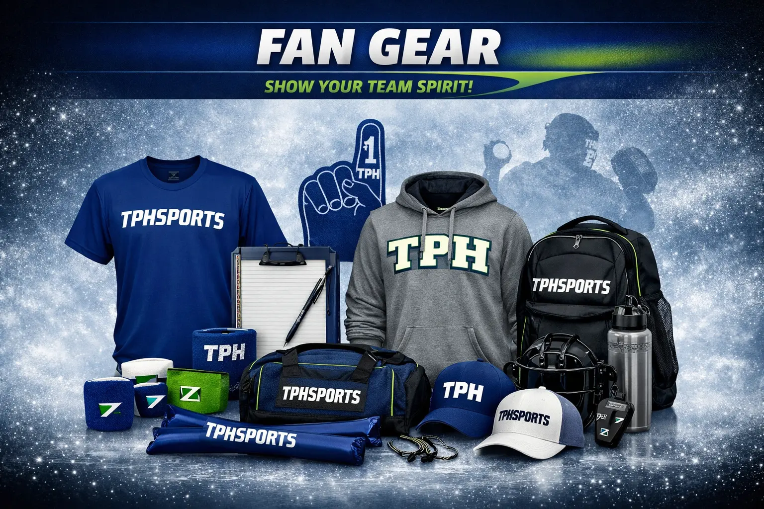 Fan & Sideline Gear custom fan gear apparel by TPH Sports