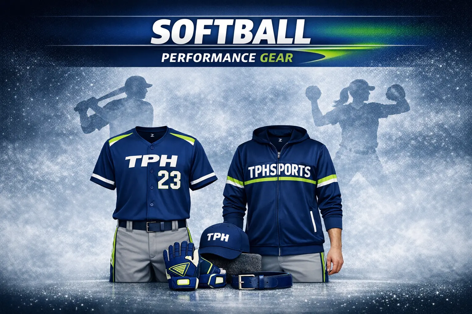 Softball custom uniform kit by TPH Sports